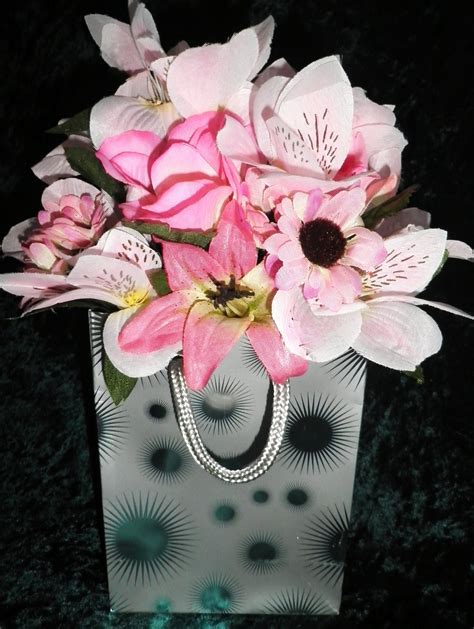 bag of fake flowers